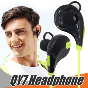 Kulak Bluetooth Kulaklık Spor Kulaklık QY7 Kablosuz Çalışan Spor Kulaklıklar Gürültü Iptal Kulaklık Iphone Samsung Için Kutu