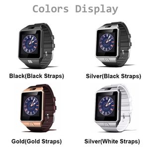 Orijinal dz09 smart watch bluetooth giyilebilir cihaz dz09 smartwatch iphone android telefon için kamera ile saat saat sim / tf yuvası uyku devlet