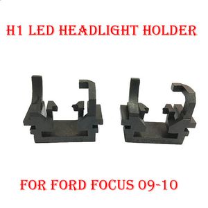 Ford Focus Kit großhandel-2 STÜCKE H1 Led scheinwerfer Conversion Kit Lampenfassung Halter Adapter Halter Buchse Clip Für Ford Focus HID Xenon Halogenlampe Konverter