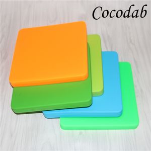 New design 178*178*20 mm storage box Silicone Pizza tray dish super big 200ml silicon container for BHO oil wax DHL free