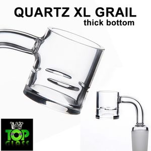 Pure Cristal Quartzo Domeless Banger Prego 25mm OD Bacia Grande para Bongos De Vidro, Tubulações de água, Plataformas de Petróleo Dab