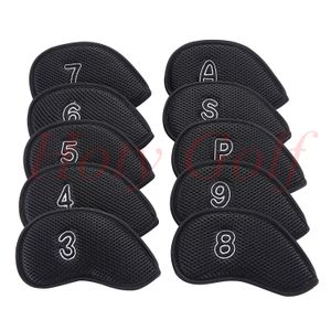 Free shipping 10Pcs Set Golf Net hole Iron Club Head Cover Iron Cover Head Protector Case Headcovers
