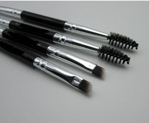 Duo borste # 12 # 7 # 15 # 20 Makeup borstar med logotyp stor syntetisk duo brow ögonbryn makeup verktyg borstar kit pinceis