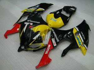 Injektion Motorcykel Fairings för Yamaha YZF R6 08 09 10 11-15 Gul Svart Röd Bodywork Fairing Kit YZFR6 2008-2015 YT25