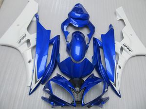 Kit carena in plastica per stampi a iniezione per Yamaha YZF R6 2006 2007 set carene blu bianche YZFR6 06 07 OT04