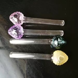 Multicolor Strawberry Burner bongs Accessories , Glass Water Pipe Smoking Pipes Percolator Glass Bongs Oil Burner Water Pipes Oil Rigs Smoki