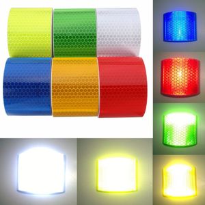 Red and Yellow car stickers 5x300 cm Reflector Car Styling Trucks Motorcycle Safety Tape Warning Tape Material Safety Quality