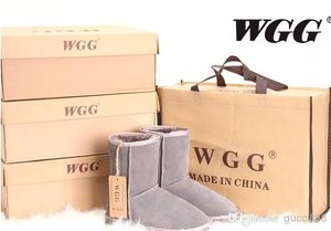 Factory HOT 2017 Classic WGG L THE W IS U Brand Women popular Australia Genuine Leather Boots Fashion Women's Snow Boots US5--US11