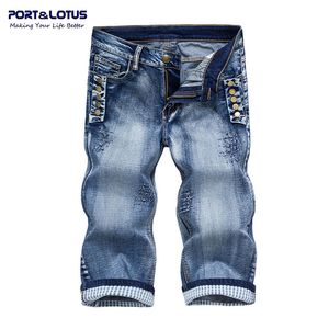 Atacado-Port Moda Jeans Casual Nova Chegada com Zipper Cor Sólida Medium Calças Straight Calças Slim Fit Men Jeans037 Atacado