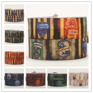 22mm 7 8" Harry Potter logo printed cartoon gift hairbow grosgrain ribbon tape 10yards lot on Sale