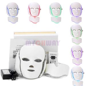 Yeni LED Yüz Maske Işık Terapisi LED Foton Yüz PDT Maske Cilt Gençleştirme Güzellik Cihazı 7 Renk