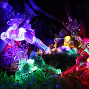 Wholesale Solar LED Strings Lights Outdoor 20ft 30 LEDs Reindeer Fairy Waterproof Christmas String light for Garden