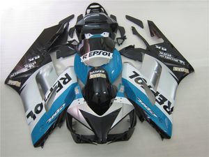 Honda CBR1000RR 04 05ブルーシルバーブラックインジェクションオートバイフェアリングキットCBR1000RR 2004 2005 OT43