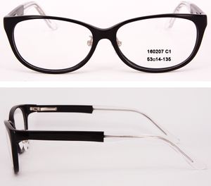 جديد وصول موضة النظارات إطارات للنساء والرجال مصمم النظارات الإطار الكامل حافة خلات الإطار البصري مع عدسة واضحة 160207