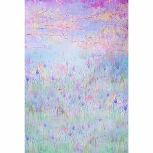 Pittura digitale Acquerello Sfondo Vinile Fiori primaverili Carino Neonato Doccia Fondali Carta da parati Sfondi per feste di compleanno per bambini