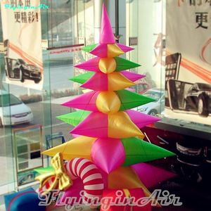 クリスマスの装飾のための3m / 4mのカラフルな木の膨脹可能なクリスマスツリー