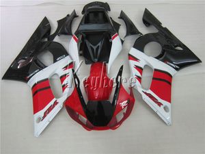 Kit de carenagem de alta qualidade para yamaha yzr r6 98 99 00 01 02 branco vermelho preto carenagens set yzfr6 1998-2002 ht14