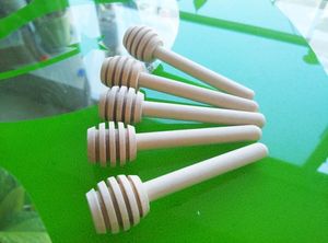 8cm Wooden Honey Stick Dipper Wood Honey Spoon Stick KD1