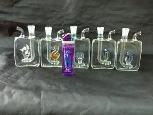 Vielzahl von Stilen Shisha Glas Bongs Zubehör, Wasserpfeifen Glas Bongs hooakahs zwei Funktionen für Bohrinseln Glas Bongs