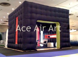 Automatic Black Inflatable Photo Booth Shell Case Inflatable Cabin For Rental