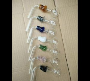 Bangs bongs accessories right angle tube Oil Burner Glass Pipes Water Pipes Glass Pipe Oil Rigs Smoking with Dropper Glass Bongs A