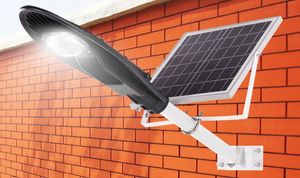 IP65統合された1つのリモコン20W 30Wの太陽電池LED街灯のライトランプ屋外の庭の屋外の庭の照明5MのケーブルLLFA