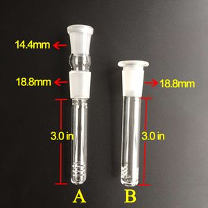 Accessorio per fumo del downstem di vetro da 18,8 mm di alta qualità per bomg di vetro in vetro.