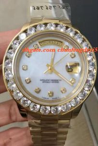 Luxury Wristwatch New Mens 2 II Solid 18 kt Yellow Gold 41MM Bigger Diamond Watch Ceramic Bezel Automatic Movement Men Watches New Arrival