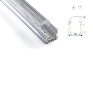 100 X 1M sets/lot linear light aluminum profile led and 60 degree U channel with lens for ceiling or recessed wall lights