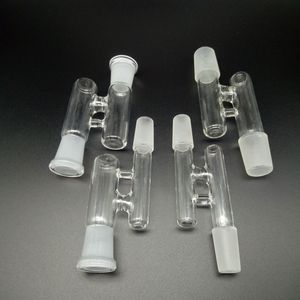 wholesale Glass Reclaim adapters 14mm 18mm Male Female Joint Ash catcher adapter for Glass Bongs Oil Rigs Free Shipping