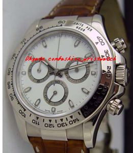 Поставщик фабрики роскошные часы 116519 белый циферблат браслет из нержавеющей стали автоматические мужские мужские часы часы
