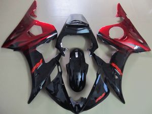 Yamaha YZF R6 03 04 için motosiklet kaporta kiti 05 şarap kırmızı siyah fairings set YZF R6 2003-2005 OT06