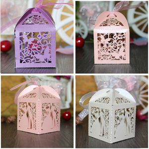 2017 Creative Butterfly Baby Shower / Wedding Favors Box Candy Box Pudełko Pudełko Ślub Favors Party Dostawy Ślubna Dekoracja Duży Słyszałem Miłość