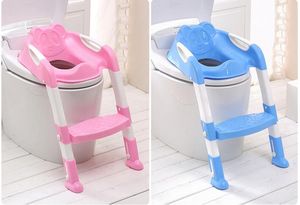 Foldable Baby Potty Training Seat with Safety Ladder - Non-Slip Kids Toilet Chair, Portable Travel Potty - Sturdy & Easy to Clean