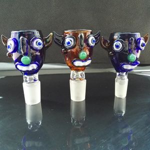 Yucko The Clown glass bowl 14mm and 18mm Male joint with Wide mouth hookah smoking accessory for glass bong