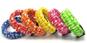 Misture as cores que você escolhe Paracord Bracelets Cord Bracelets Bracelelet de sobrevivência Kit de viagem de acampamento