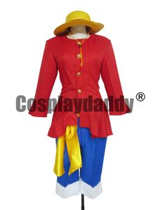 One Piece Monkey D Luffy 2 anos depois Cosplay Costumes