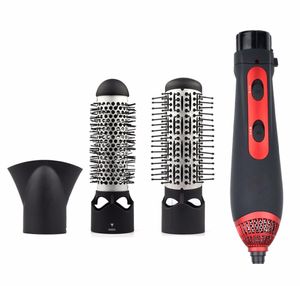 Wholesale- 3-in-1 Multifunctional Styling Tools Hairdryer Hair Curling Straightening Comb Brush Hair Dryer Professinal Salon 220V 1200W