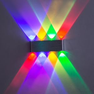 6 W / 8 W Alüminyum LED Duvar Lambası Yukarı Aşağı Duvar Işık Saçılma Işık Tasarım Fikstür Ile Lambalar Dekoratif Sconce Bar Yatak Odası