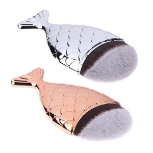 Kosmetische Meerjungfrau Pinsel Professionelle Pulver Meerjungfrau Make-Up Pinsel Set Maquiagem Foundation Kontur Fisch Pinsel Make-Up-Tool Kits