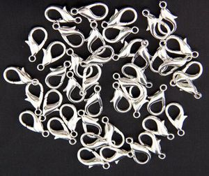 10 sztuk partia Sterling Silver Lobster Claw Class Hooks Ustalenia Komponenty do DIY Craft Jewelry W37