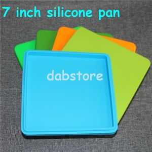 narghilè 178 * 178 * 20 mm silicone Vassoio per pizza super grande contenitore in silicone da 200 ml per contenitore per cera d'olio BHO contenitori da 5 ml DHL gratuito