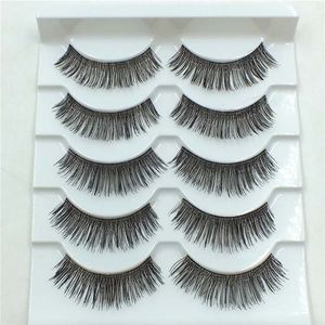 5 Pairs/lot false eyelashes natural long thick messy cocking up girl High quality charming fake eyelashes