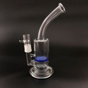 Hot sell good quality and small bong glass smoking pipe with fritted disc 8.5 inches high for Sale GB-225