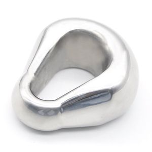 Stainless Steel Cockrings BDSM Sex Toys Scrotum Pendant With Lock Penis Ring Chastity Cage Devices Ball Stretcher Testicle Cock Rings