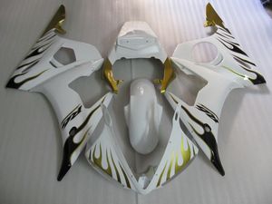 High quality fairing kit for Yamaha YZF R6 03 04 05 green flames white fairings set YZF R6 2003 2004 2005 OT21