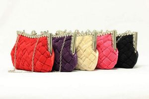 Damen Handtaschen, Hochzeitsaccessoires, Abend, Abschlussball, Party, Brauthandtasche, Rüschen, Kristalle, Retro, berühmte elegante Luxus-Geldbörse