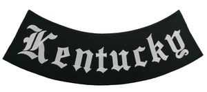 Outlaw Kentucky Rocker Patch Motosiklet Biker Kulübü Mc Front Ceket Yama Detaylı Nakış