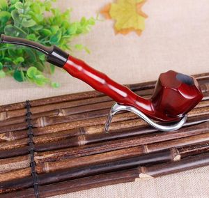 New Mahogange Bamboo Sticks Longs Caixa de presente Creative Creative Creative Creative Wood Red Woodwood Pipe