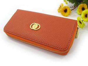 2017 New style fashion ladies long section Soft PU leather colored zipper pocket wallets women Multi-card bits clutch wallet free shipping